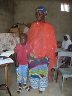Catéba Touré egyik gyermekével